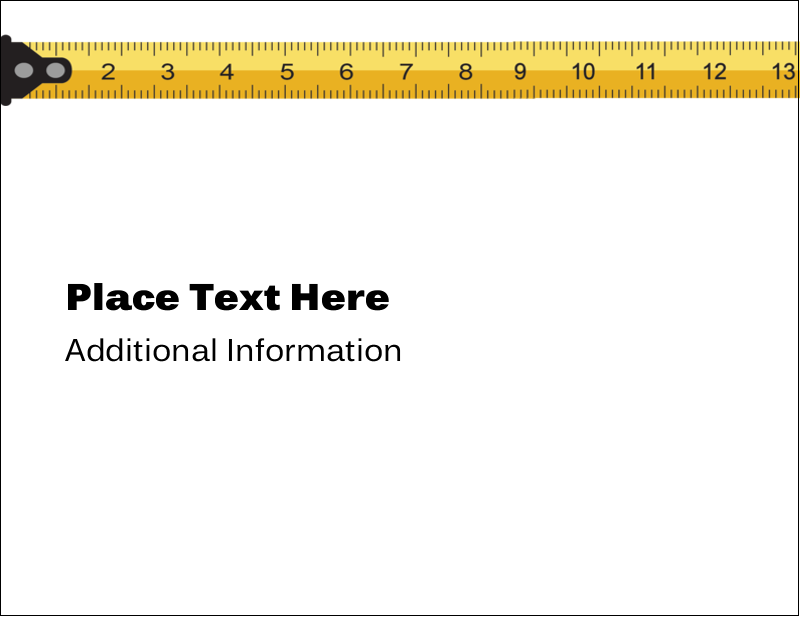 tape measure template